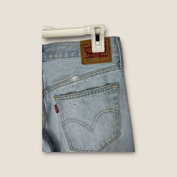 Levi’s 501 Straight Leg Light Wash Jeans Size 27x30 - Picture 3 of 6
